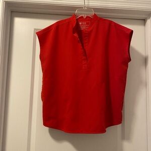 Figs Rafaela scrub top-Red